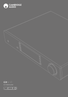Cambridge Audio CXN V2 - Owners manual  